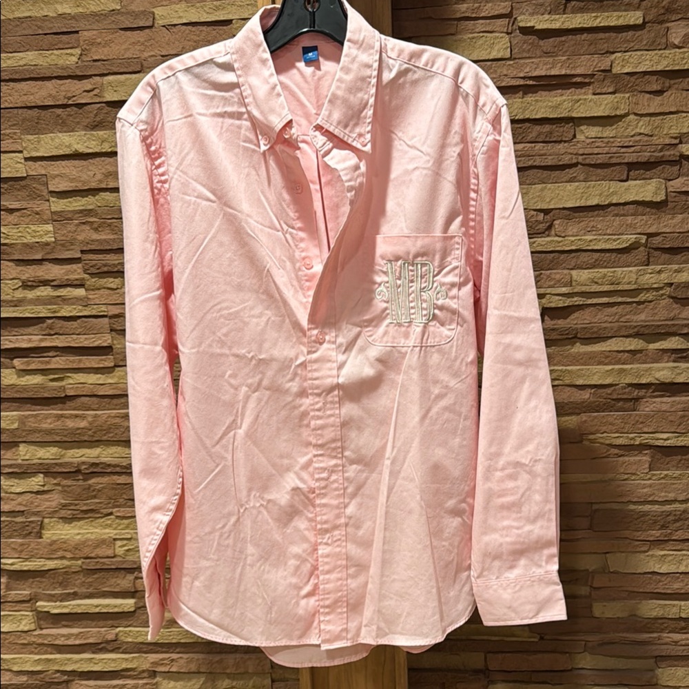 Men's Pink Button-Up Shirt